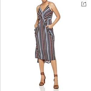BCNGeneration Faux Wrap Midi Dress - Multi - Size M